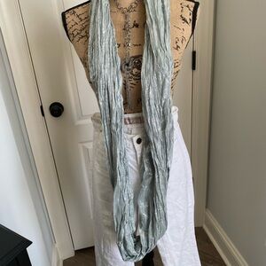 Nicole Marciano Metallic Silver Infinity Scarf